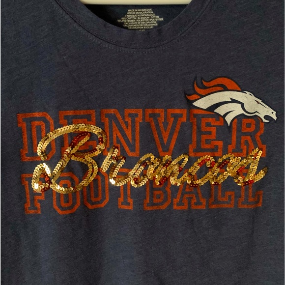 Denver Bronco’s Bling T-shirt. Women’s L. - Picture 2 of 4
